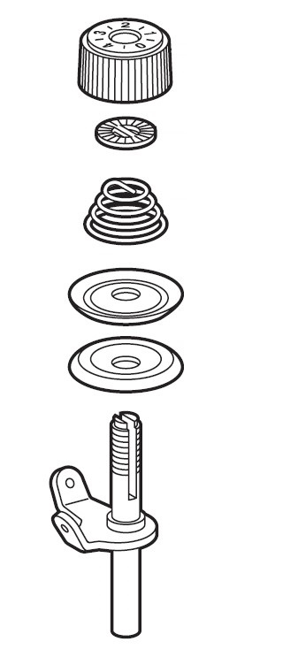 BOBBIN WINDER TENSION ASSY