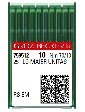 AIGUILLE MACHINE 251 LG MAIER UNITAS-RS EM-N° 70-CHROME-759512