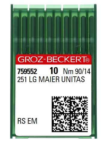 AIGUILLE MACHINE 251 LG MAIER UNITAS-RS EM-N° 90-CHROME-759552