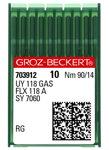 AIGUILLE MACHINE UY 118 GAS-RG-N° 90-CHROME-703912