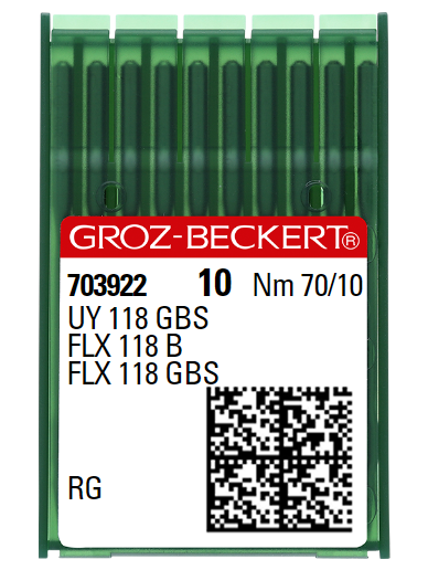 AIGUILLE MACHINE UY 118 GBS-RG-N° 70-CHROME-703922