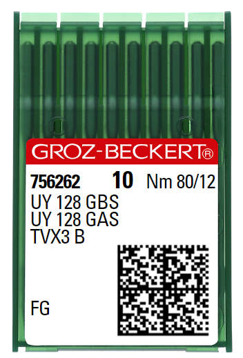 AIGUILLE MACHINE UY 128 GBS-FG-N° 80-CHROME-756262