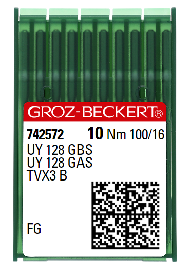 AIGUILLE MACHINE UY 128 GBS-FG-N° 100-CHROME-742572