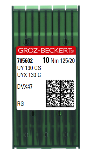 AIGUILLE MACHINE UY 130 GS-RG-N° 125-CHROME-705602