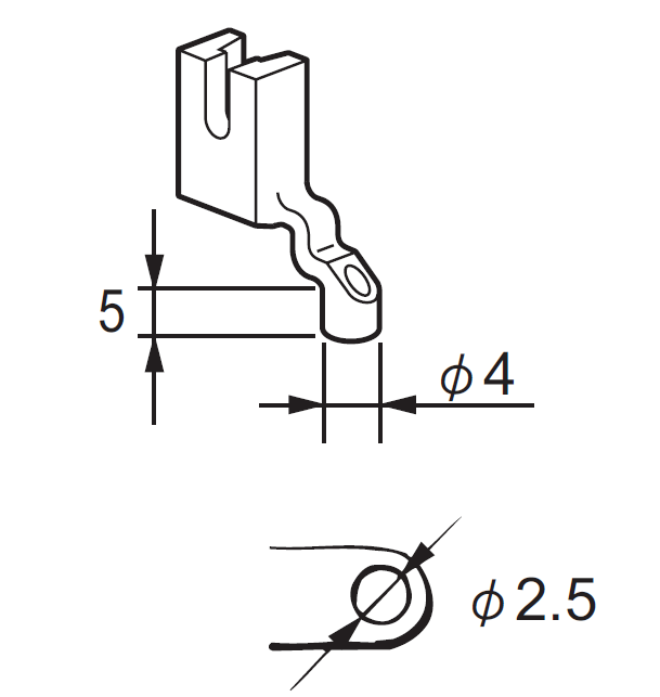 PRESSER FOOT A CUT